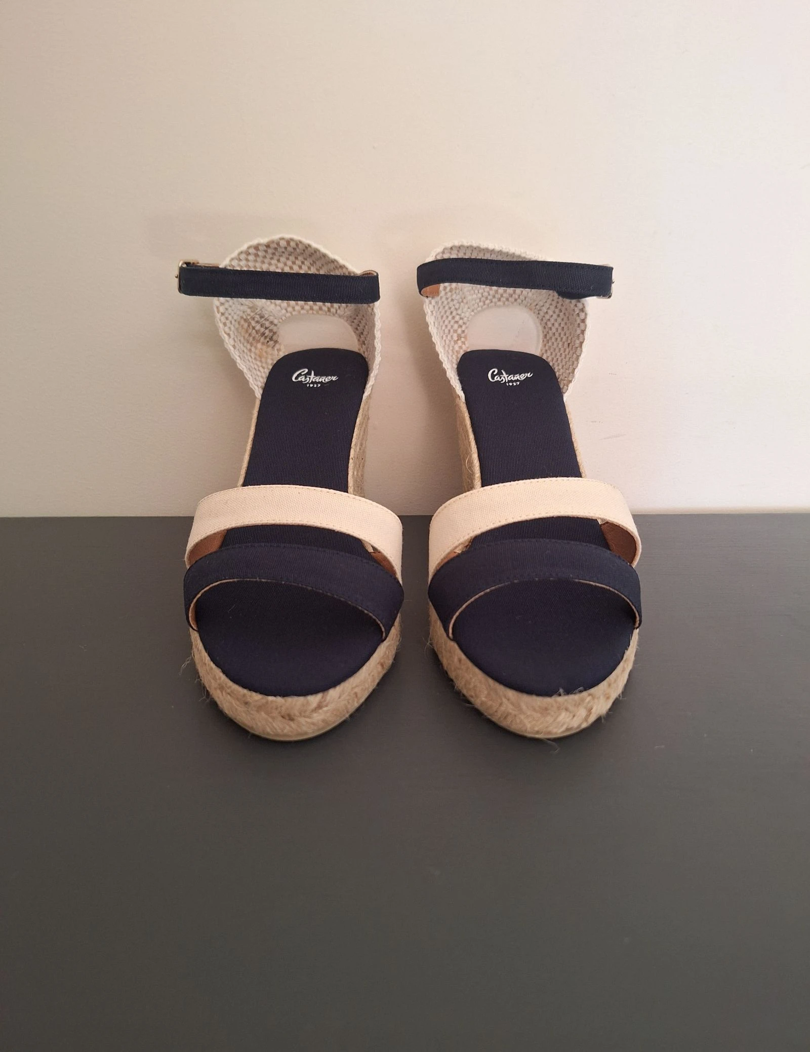 Castañer alpargatas con taño azul marino crema 41 – photo 2